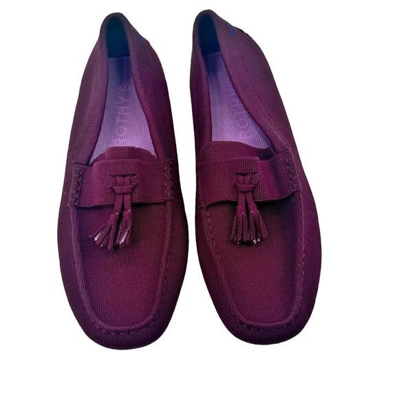 Rothy's Merino Tassel Driving Loafer Flat Slip-On Burgundy Size M11.5 NWOT - Picture 5 of 12